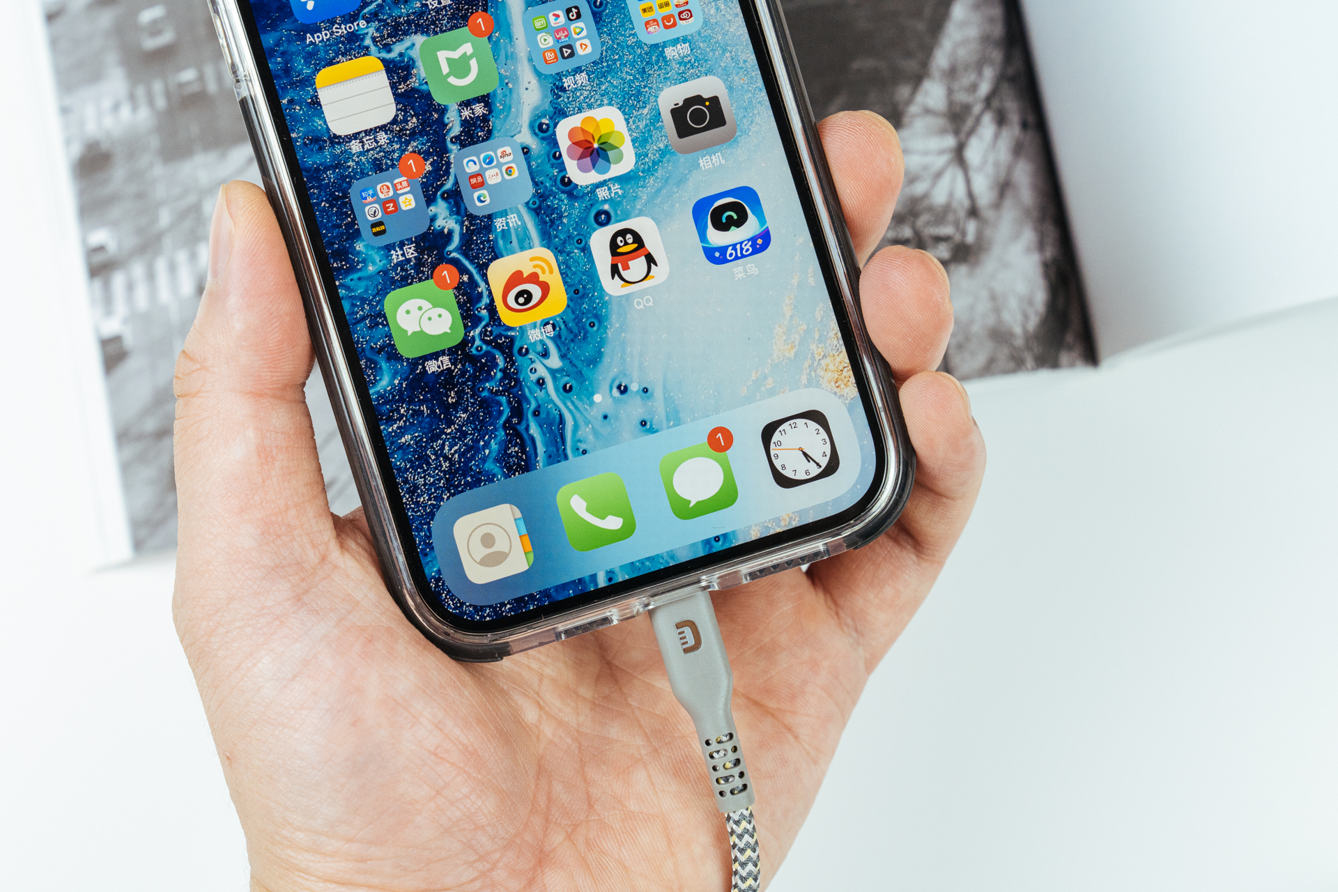 iphone超薄高透壳亮黑,iphone防爆防灰壳