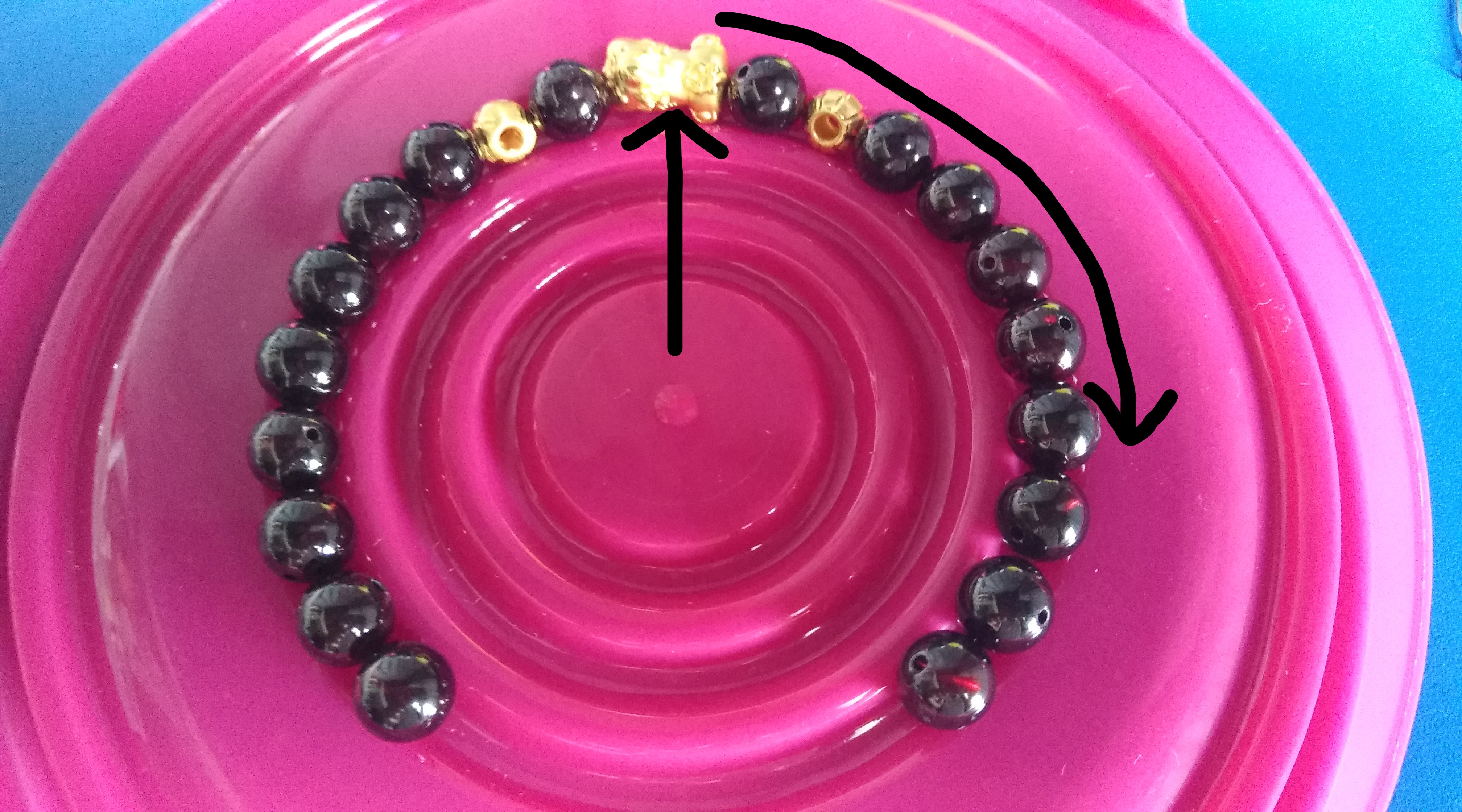 黄金貔貅转运珠手链编绳教程,貔貅黄金转运珠和朱砂怎么串