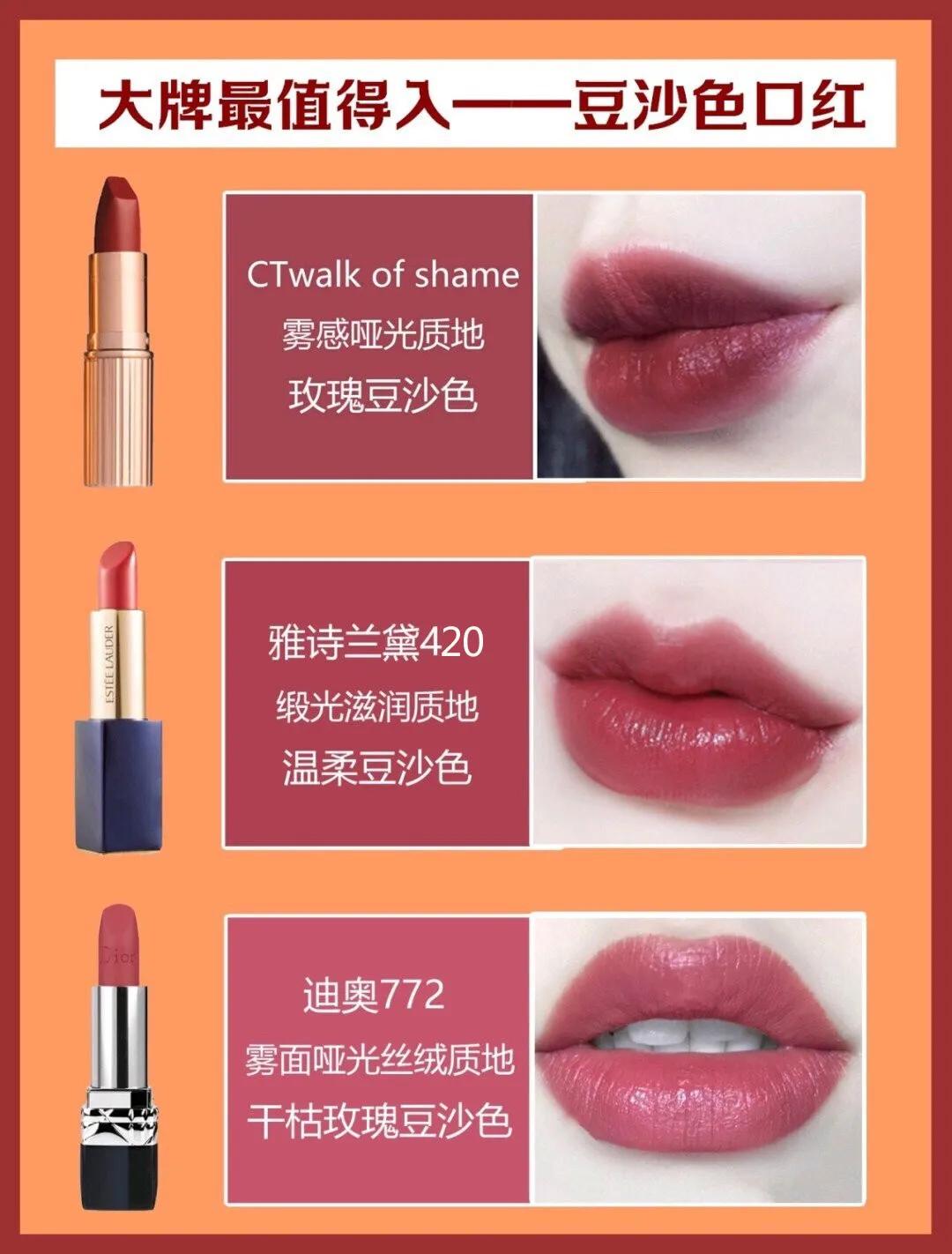 十大口红色号推荐最新,十大口红必备色号大全