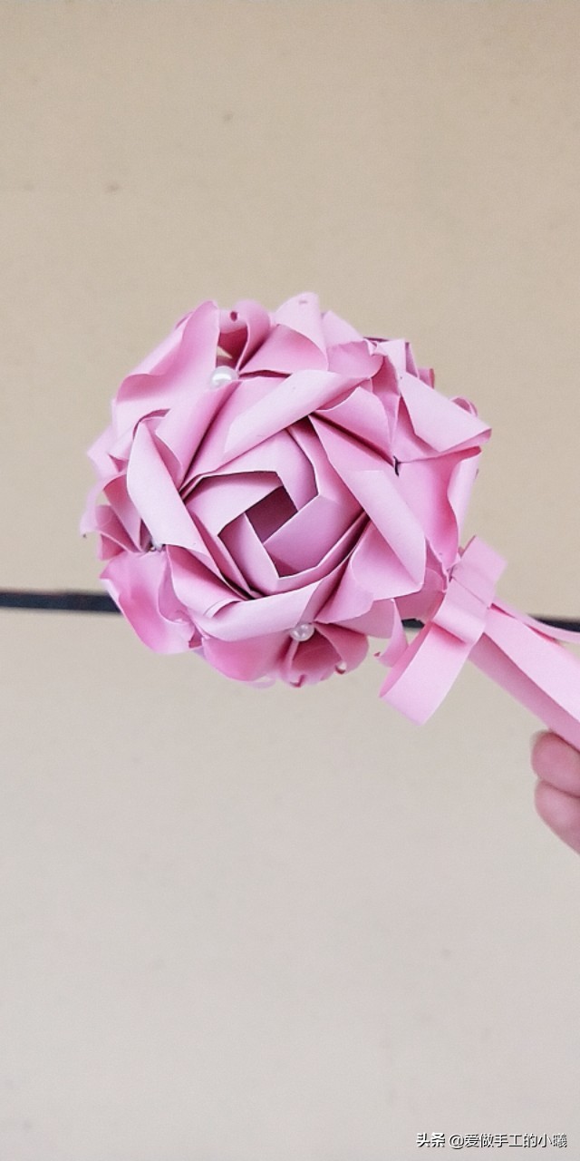 卷心玫瑰花折纸教程图解,玫瑰花折纸教程图解千纸鹤