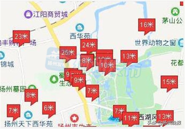 扬州市的海拔高度是多少,扬州4大古街