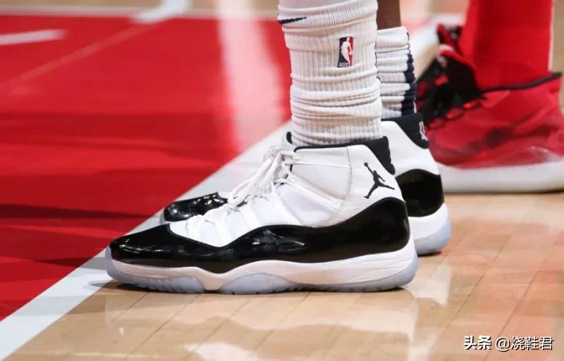 开拓者格兰特上脚,球星上脚球鞋aj36日落