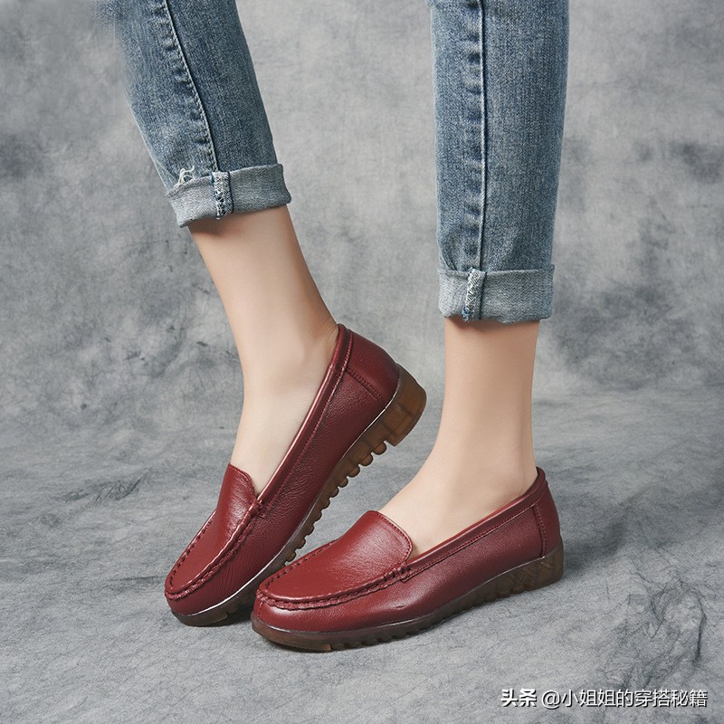 赫本风穿搭秋冬鞋,入秋女鞋平底