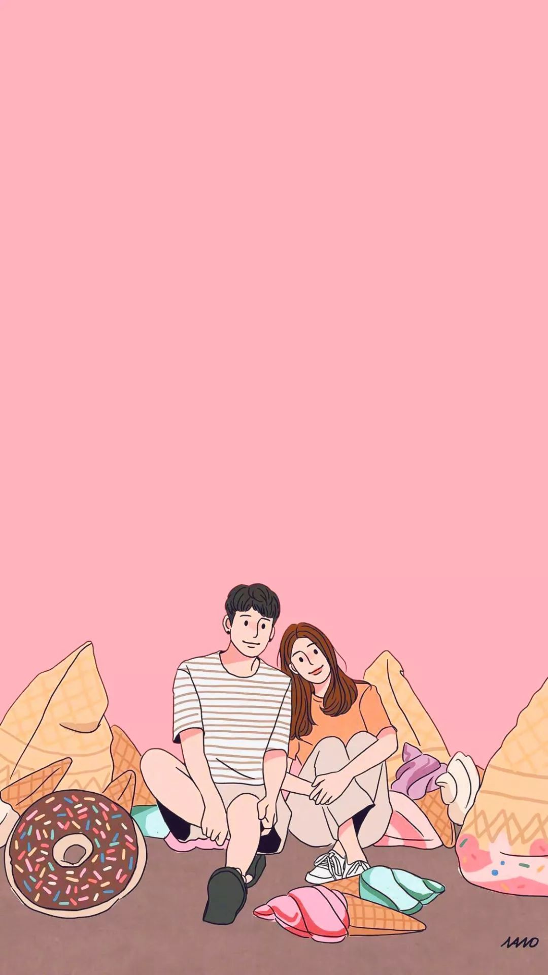 聊天背景图一绿一黑,聊天背景图可爱型