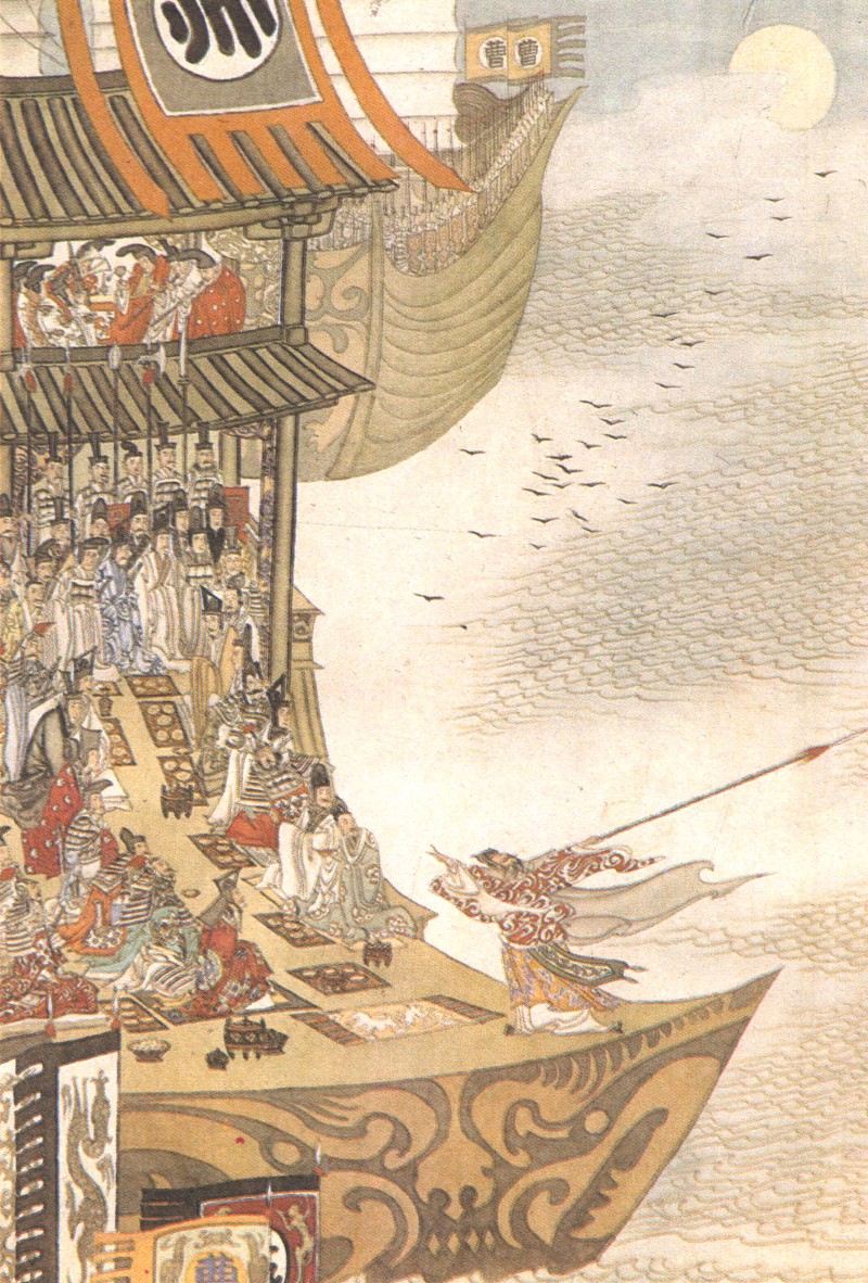 工笔三国演义五虎大将图,陈全胜小说插图