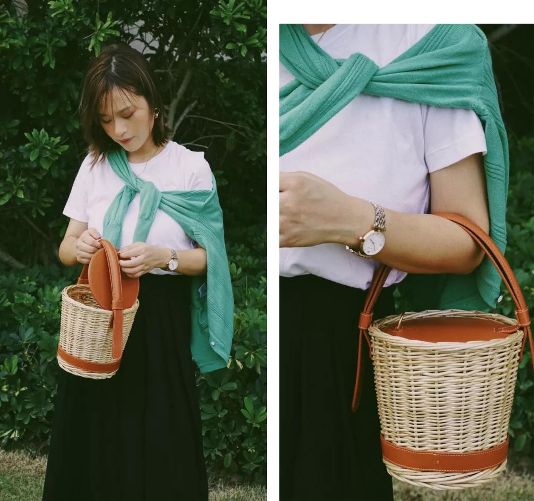 基础款单品搭出时髦感,基本款穿出时髦感