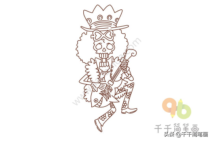 如何画海贼王全员图,手残党也可以学会的画人