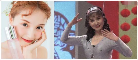 除了张曼玉、范冰冰，网红也难逃蔡明定律，额宽眼大犹如外星人