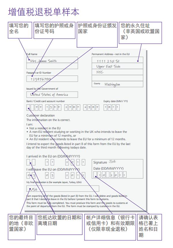 英国旅游购物退税政策,英国购物退税计算公式