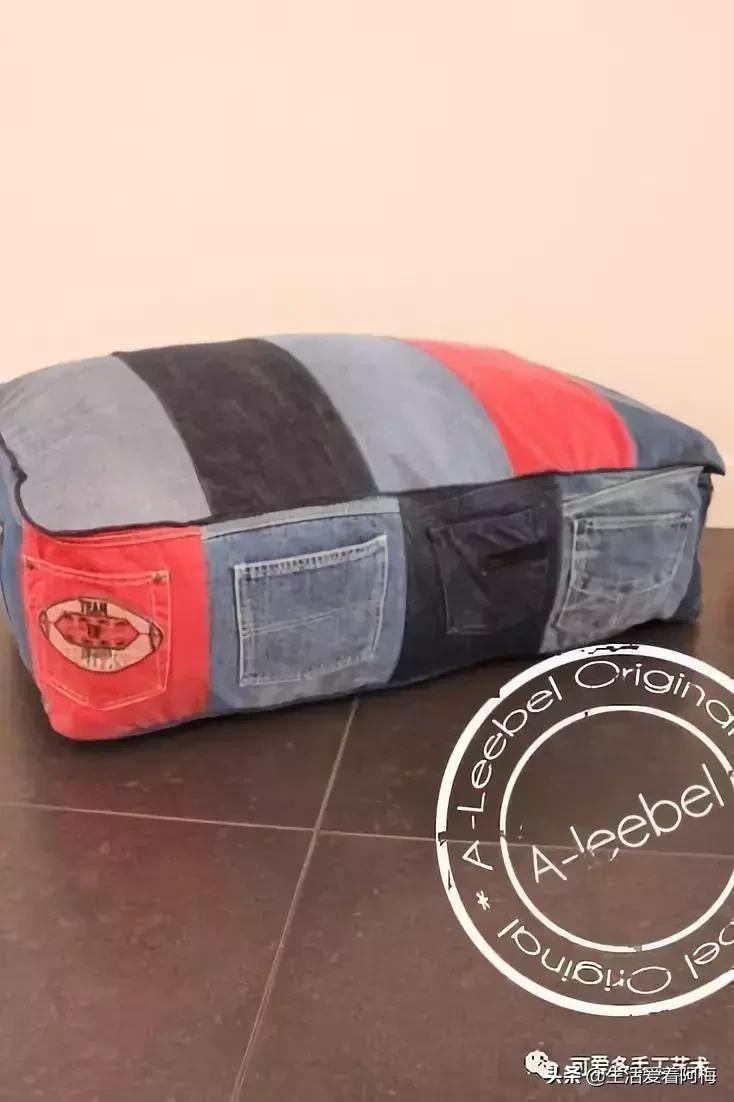 牛仔裤旧物改造手工制作小学生,废旧牛仔裤各种改造图解