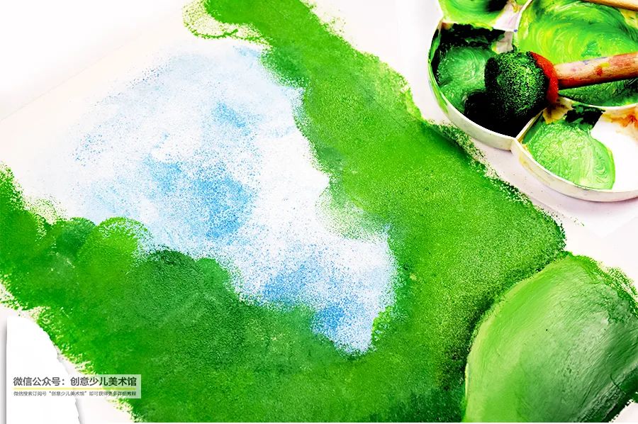 儿童画环保水粉画,儿童画启蒙风景篇