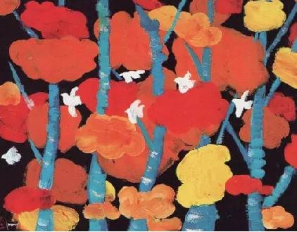 儿童画创意美术3-4岁水彩秋,儿童画创意美术画6-10岁