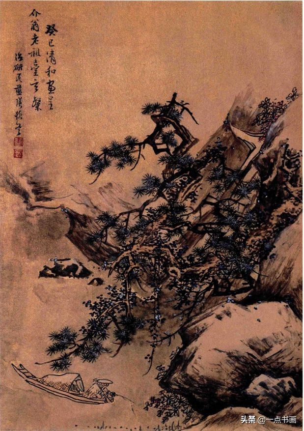 明画家蓝瑛溪山幽居图,明蓝瑛山水画全集