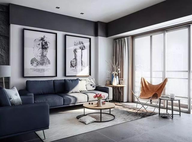 简约灰色地砖配什么沙发,简约的灰色地砖贴得真好看