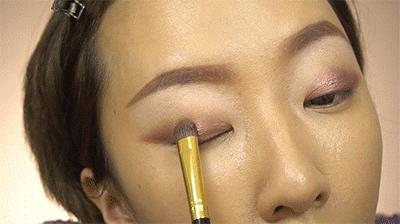 单眼皮眼妆的画法初学者视频,圆眼单眼皮内眦赘皮眼妆画法