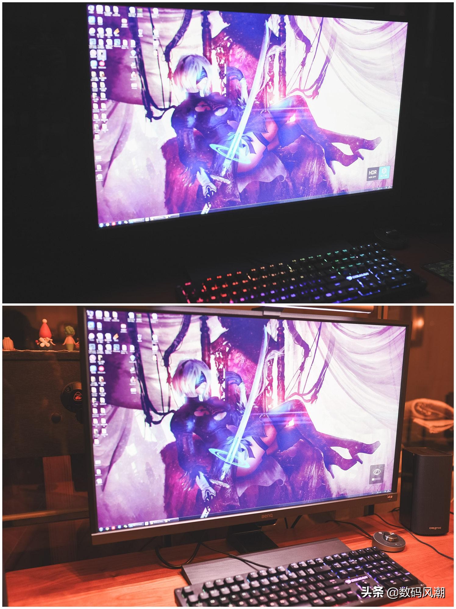 明基32英寸4khdr显示器ew3270u,显示器3270u