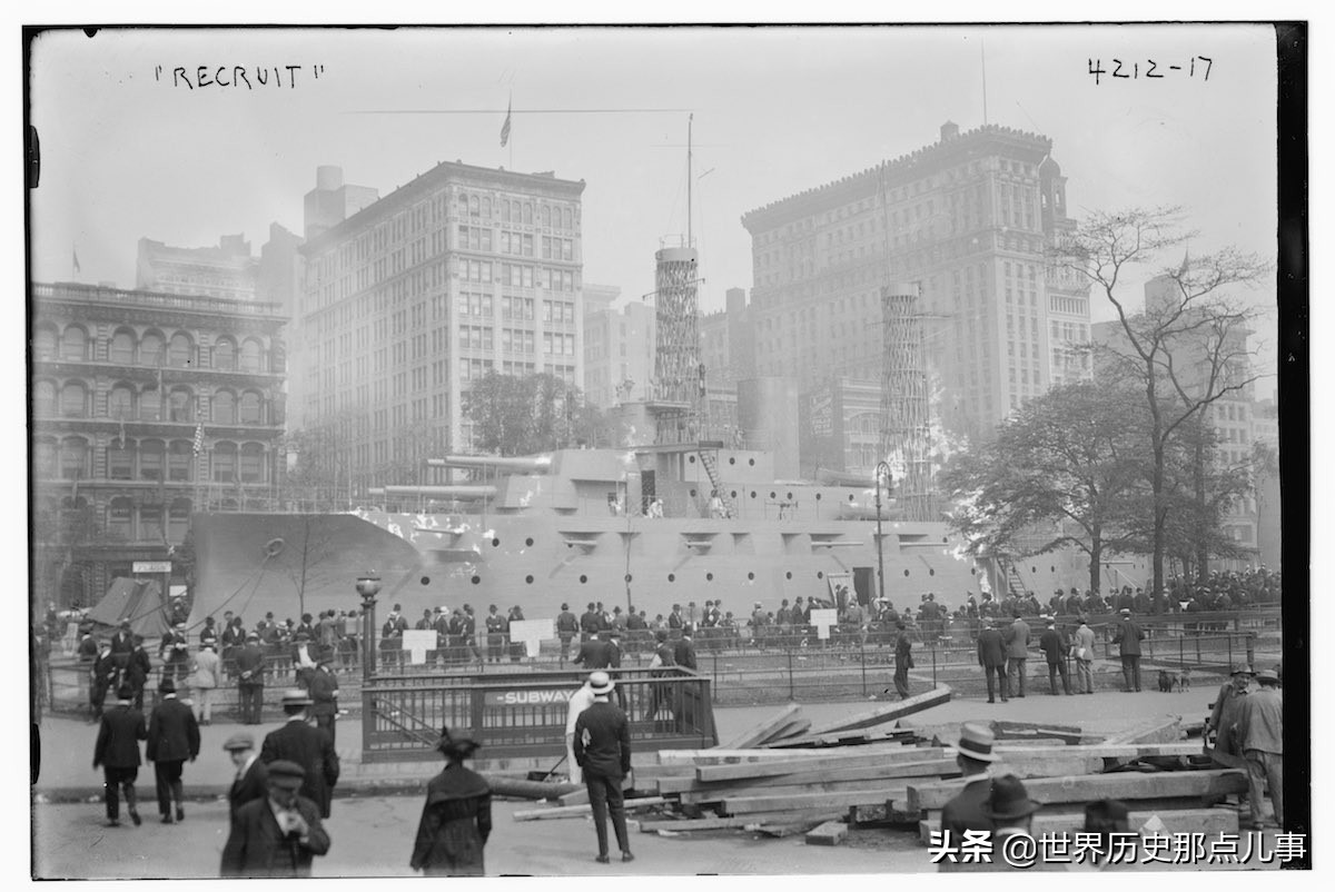 陆地造舰为哪般？一战，美国海军在纽约市中心建造无畏级军舰始末