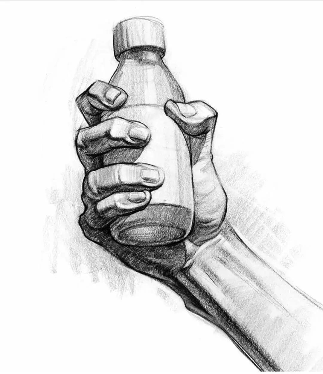 人体彩铅,人体五官彩铅