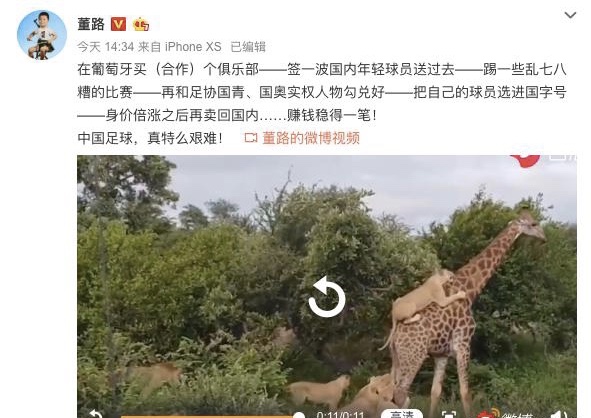 董路谈对足球的投入,董路谈中国足球现状