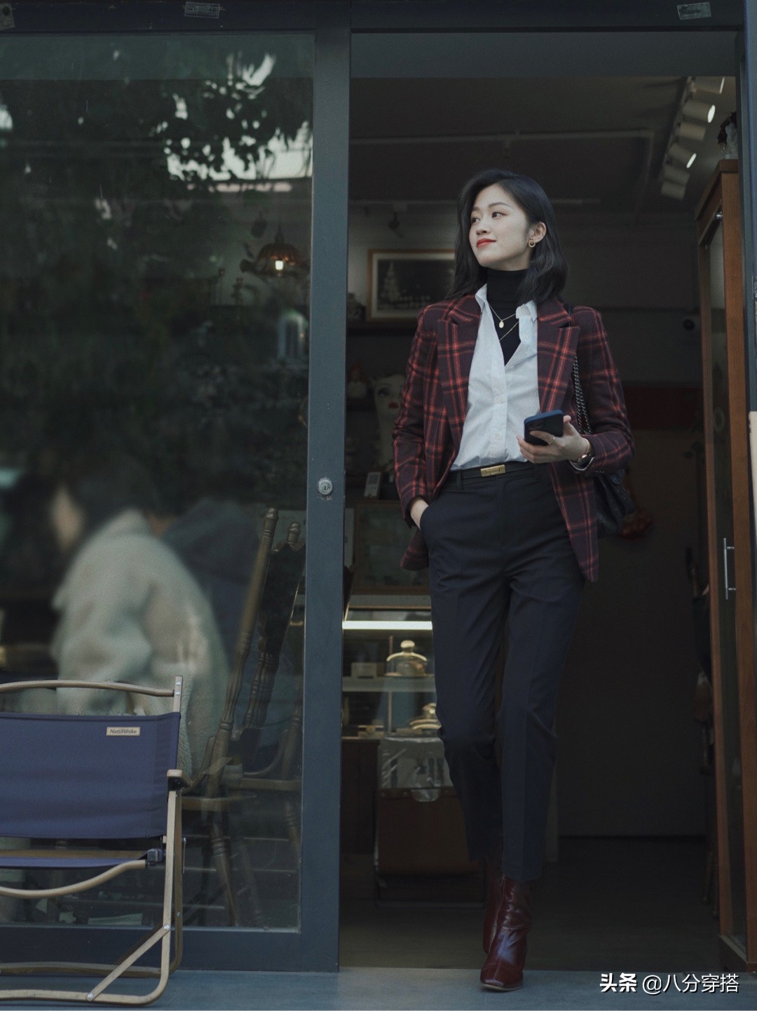 格纹西装秋冬正式搭配,2020秋冬时装单品格纹西装