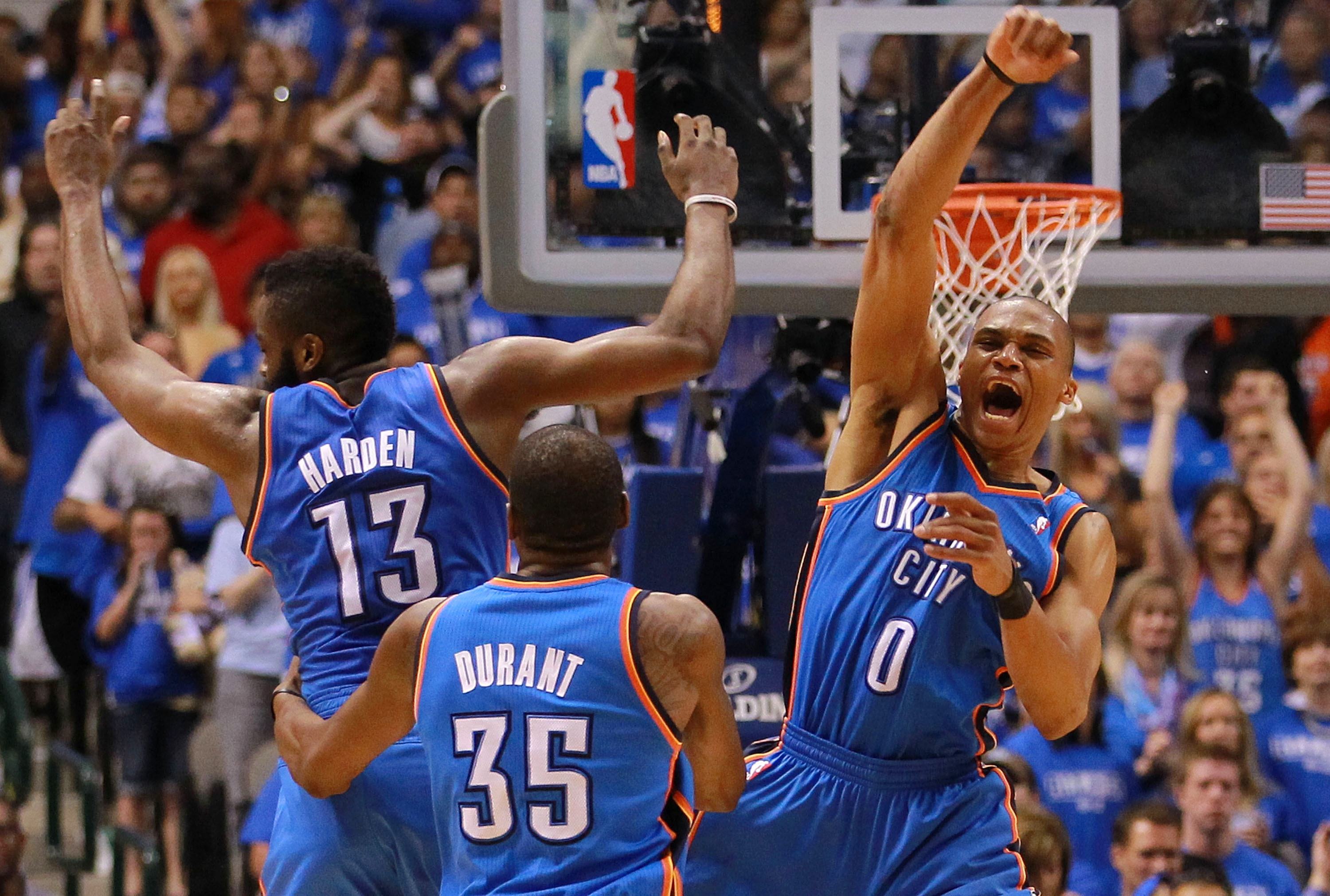 如果雷霆三少重新合体能否统治nba,雷霆三少11年包揽9得分王