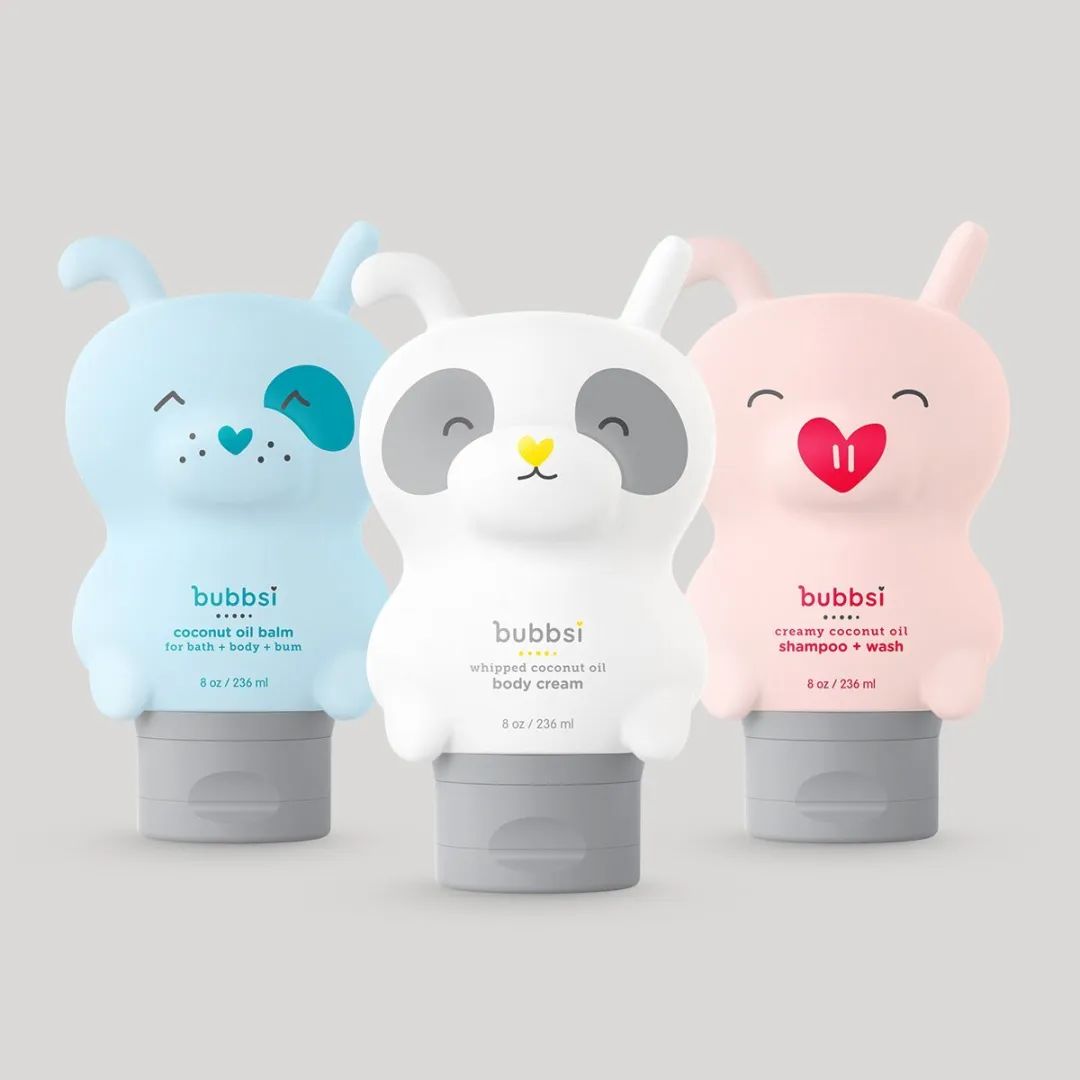 这5组利用IP形象结合产品的婴幼儿洗护包装,很萌!