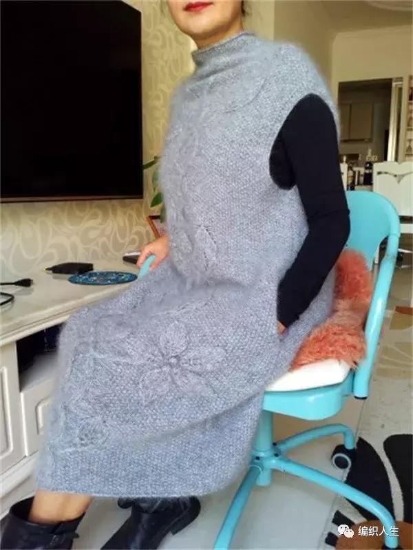 绞花领子棒针图解,棒针绞花背心教程