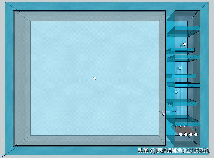 锦鲤露天鱼池生态沼泽过滤系统,锦鲤鱼池过滤系统多长时间清洗