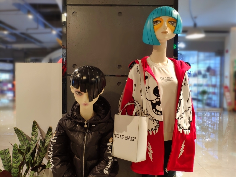 COACH蓝色字母托特包,迷你款托特包