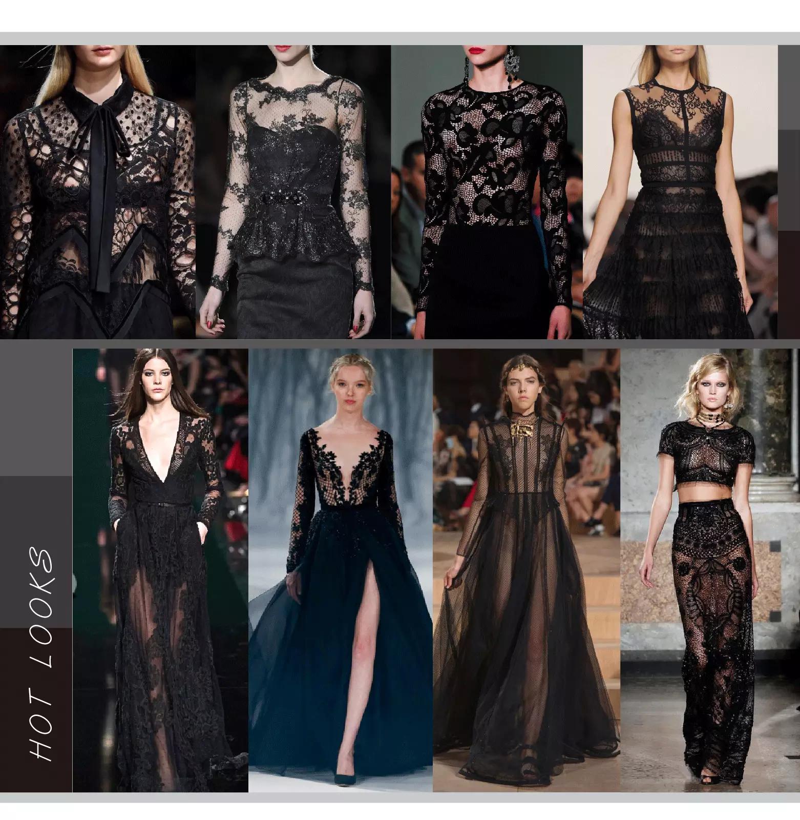 高端冬季蕾丝连衣裙中长款穿搭,适合冬天穿的蕾丝连衣裙