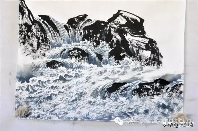 曾刚画山水画上色讲解,如何画山水画教学视频