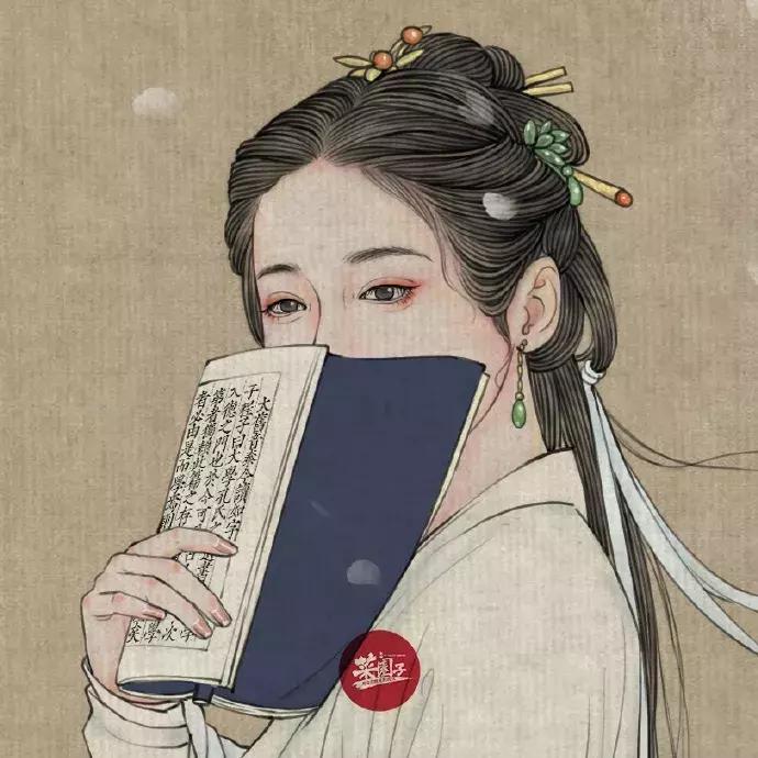 100张绝美古风女手绘简单铅笔,古风6-12岁手绘漫画人物超简单