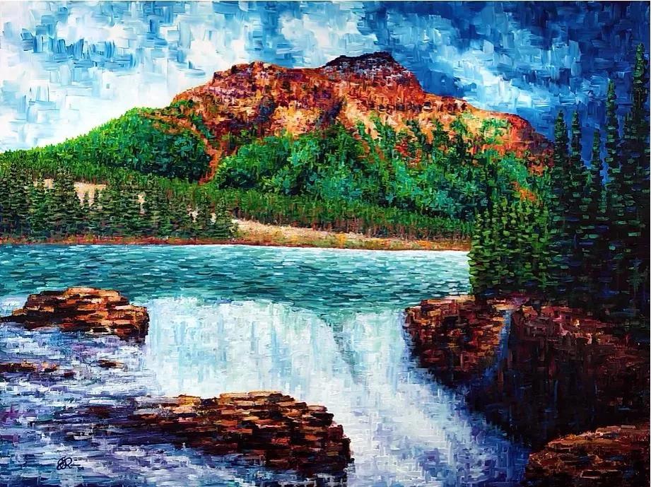 唯美壮丽的印象派风景油画,意境优美的古典风景油画欣赏