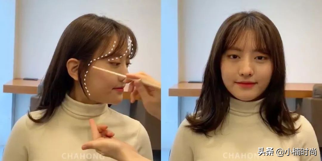 超级详细的修饰脸型刘海剪法,怎样剪修饰脸型的刘海初中生教程
