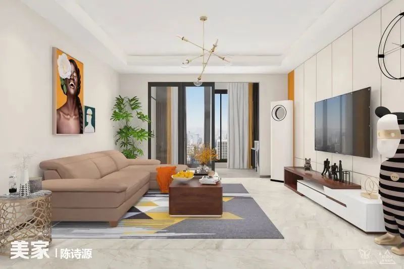 好看的客餐厅效果图,60平方客餐厅一体装修效果图大全