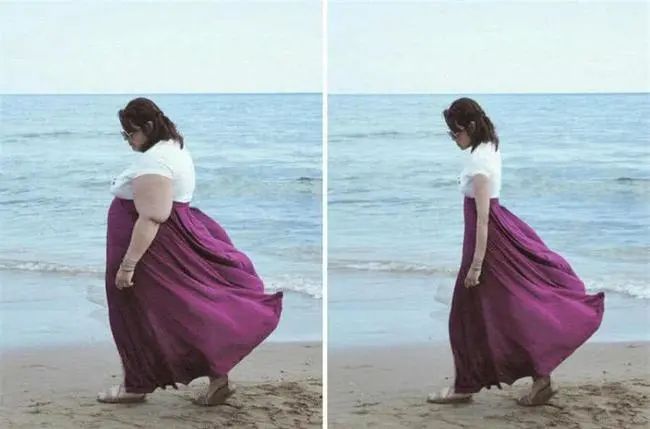 婚纱照p图对比图,新娘婚纱照p图前后对比