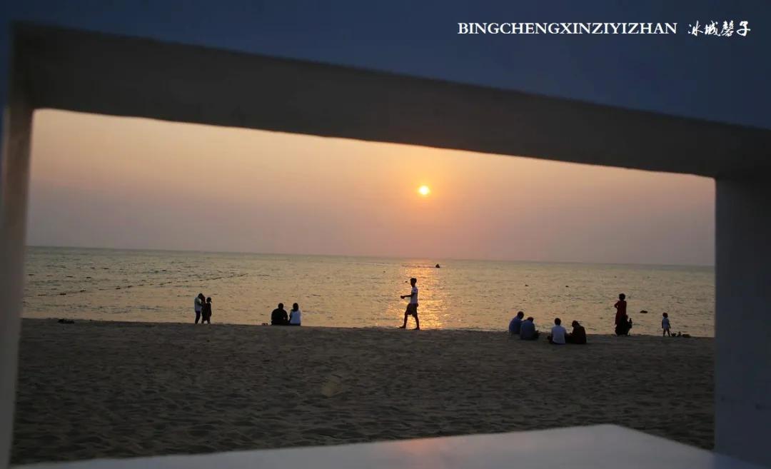 龙沐湾落日海滩,乐东最美落日海滩