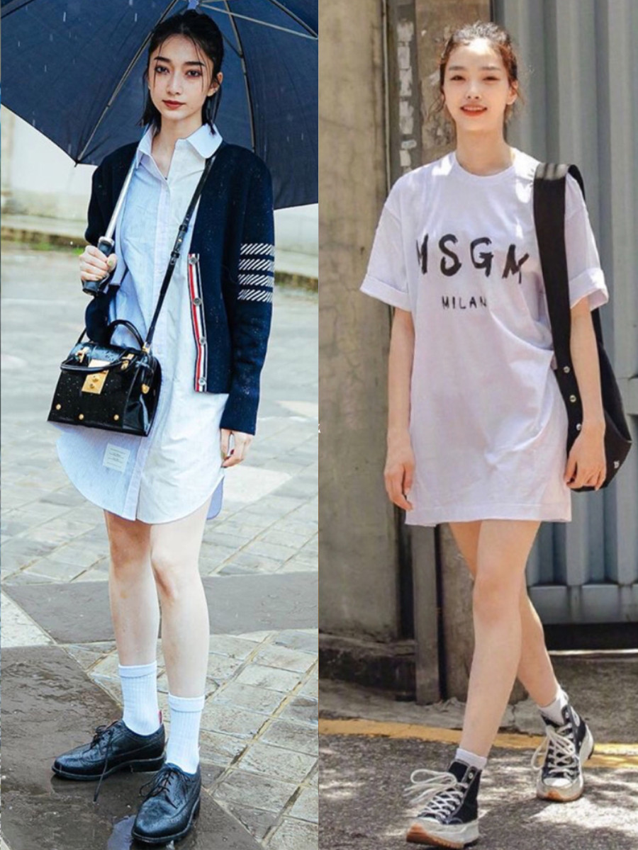 韩国裙子淑女风穿搭,韩国裙子穿搭技巧