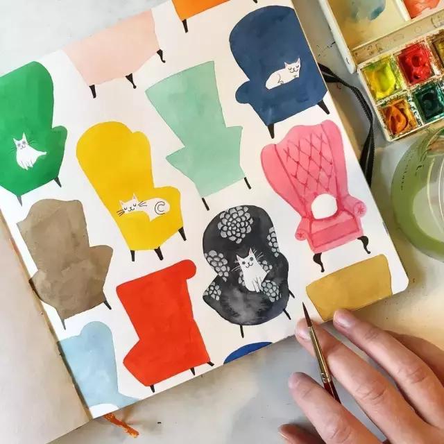 手残党零基础画,纹理画教程初学者