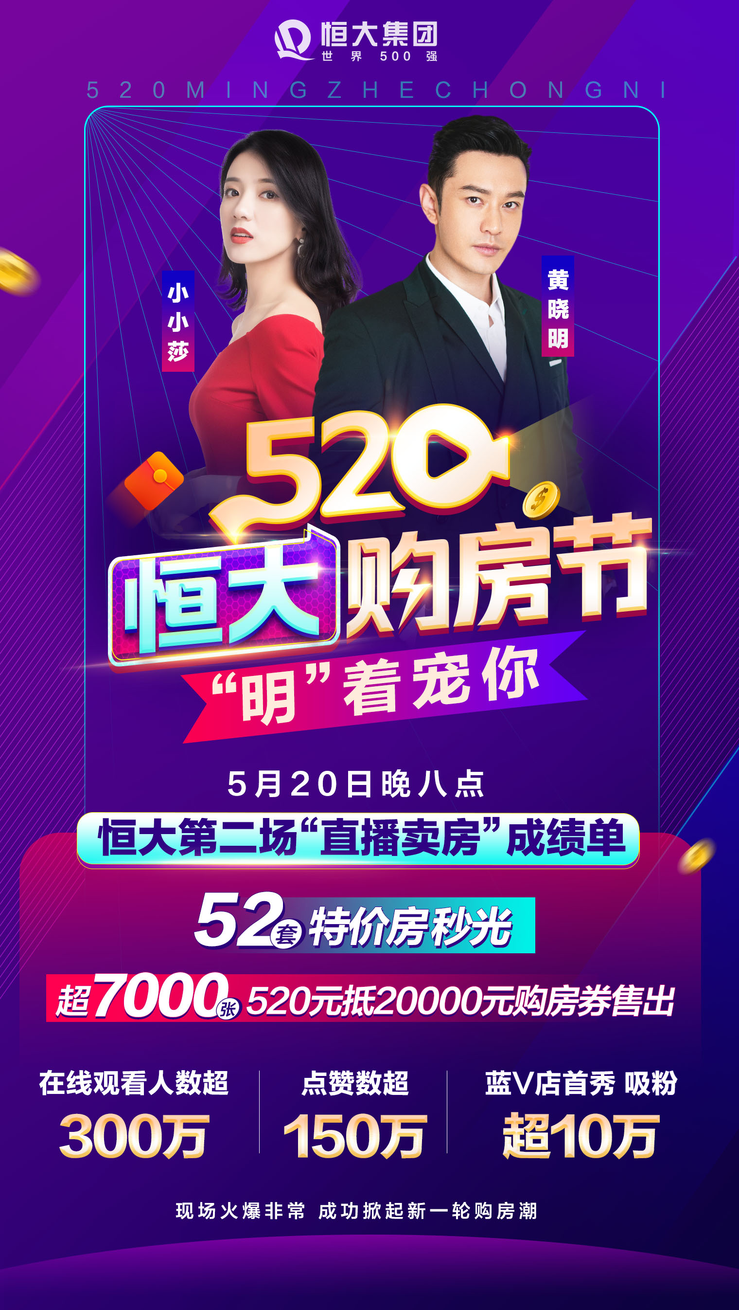 恒大直播特价房券,恒大直播卖房看点