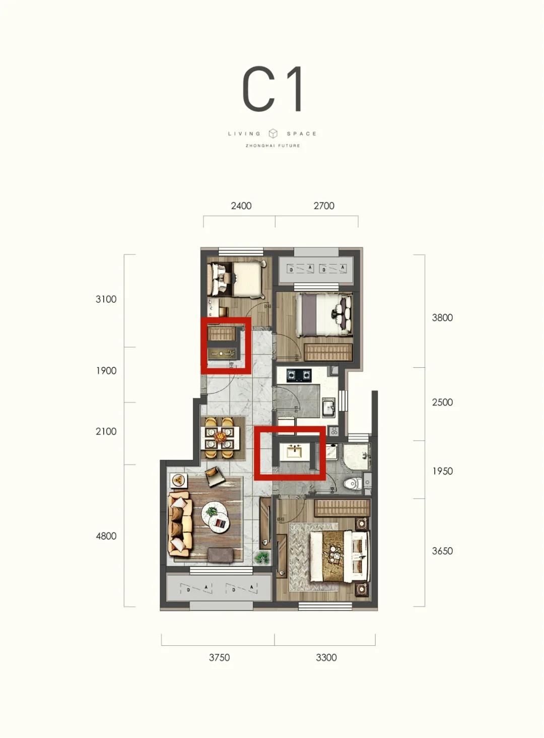 北京长安街沿线170平大平层,长安街上的大平层