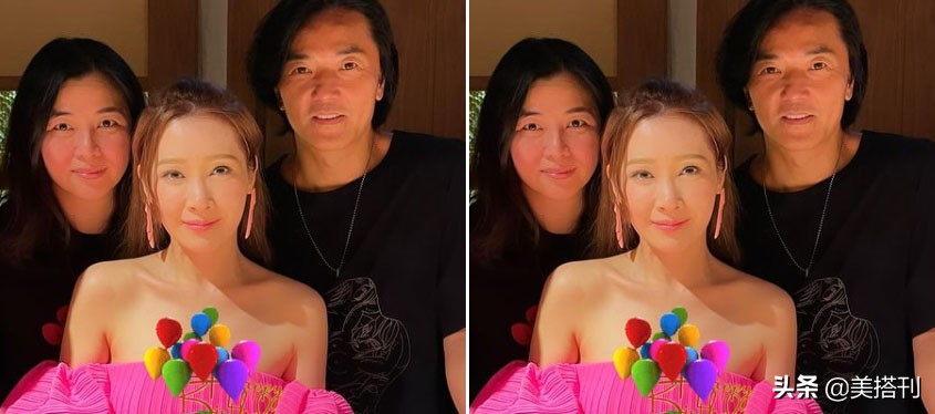 47岁蒙嘉慧状态好真实，素颜和好友像隔辈人，网友：认真老去很美