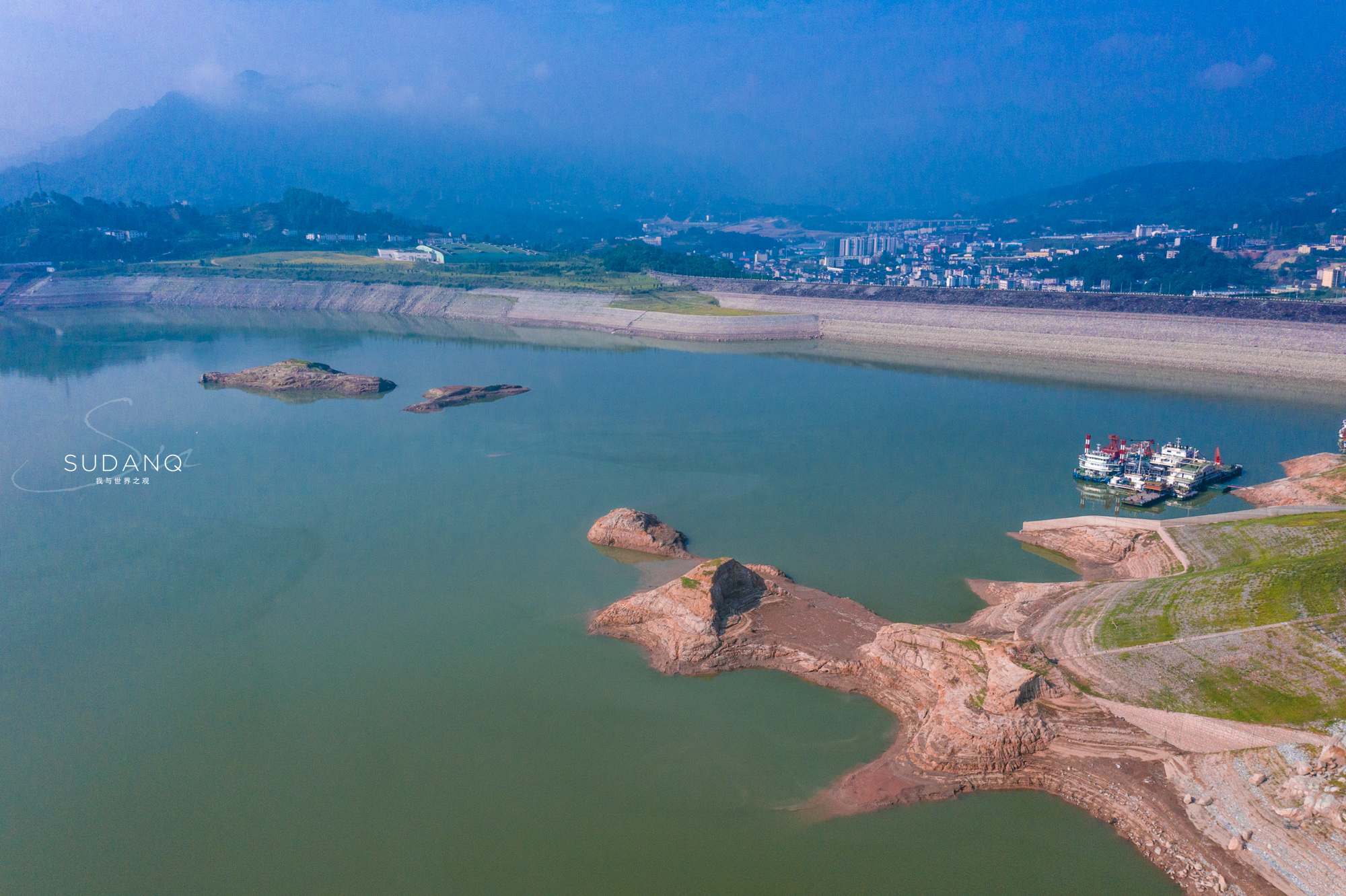 三峡大坝风景如画的地方,美丽壮观的三峡大坝及其周边风景