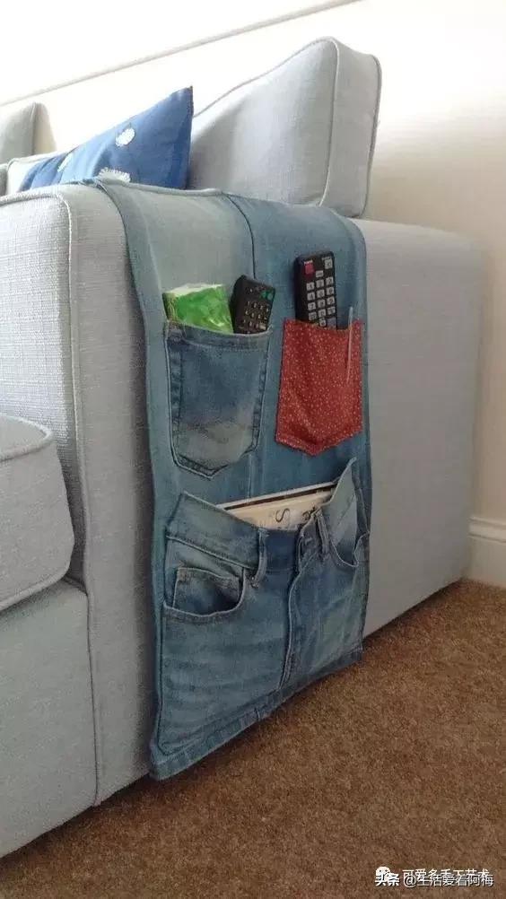 牛仔裤旧物改造手工制作小学生,废旧牛仔裤各种改造图解