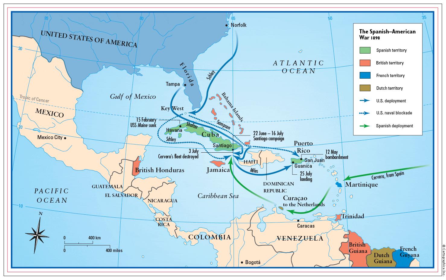 1898年美西战争：当老朽衰落的西班牙遭遇血气方刚的美国