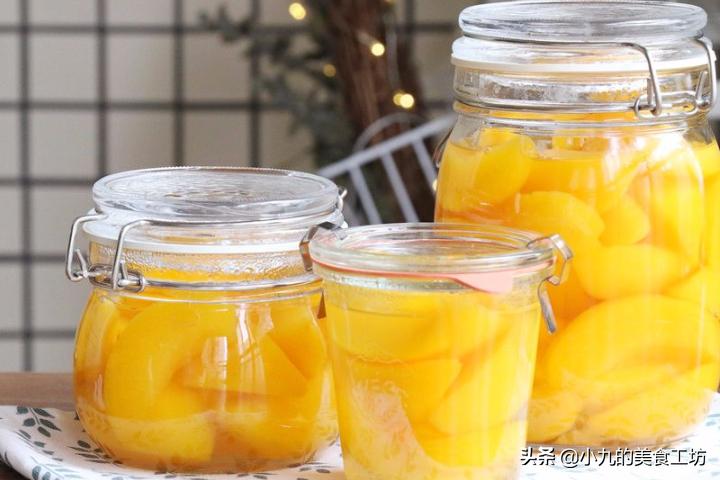 家里黄桃吃不完怎么做黄桃罐头,黄桃罐头黄桃和冰糖的比例是多少