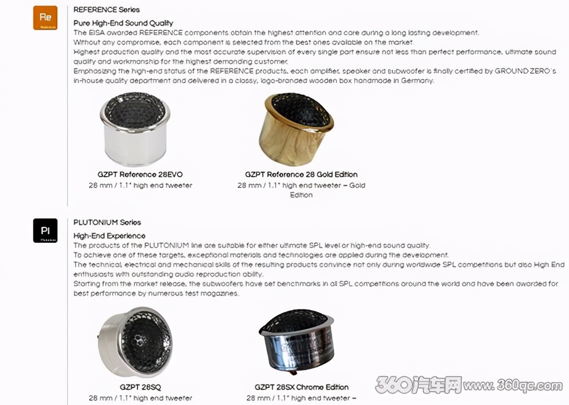 德国零点GZPT-28SQ测评传承经典Hi-End高音再添佳作