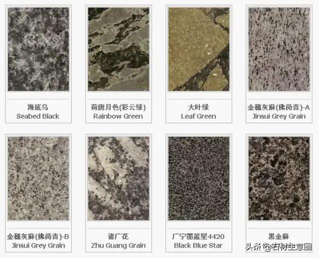 世界石材标准图谱电子书,常用石材品种名称大全图谱