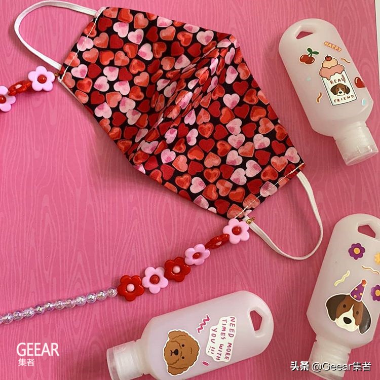 韩国流行潮色口罩,韩国时尚口罩