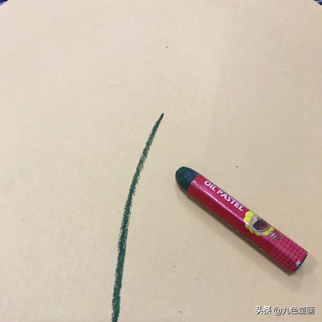 蜡笔油画棒绘画作品,少儿油画棒画法